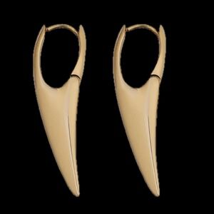 VITALY Faction Gold Stainless Steel Statement Hoop Earrings